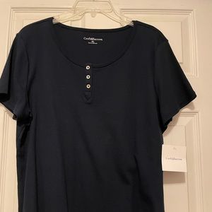 Croft and Barrow NWT Navy short sleeve